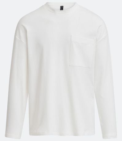 Remera en Algodón Manga Larga con Bolsillo 5