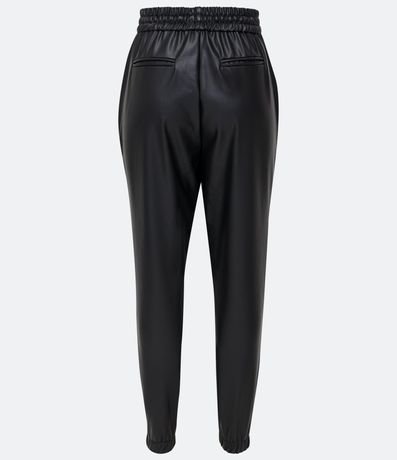 Pantalón Jogger en Material Sintético con Cintura Elástica y Amarre 7