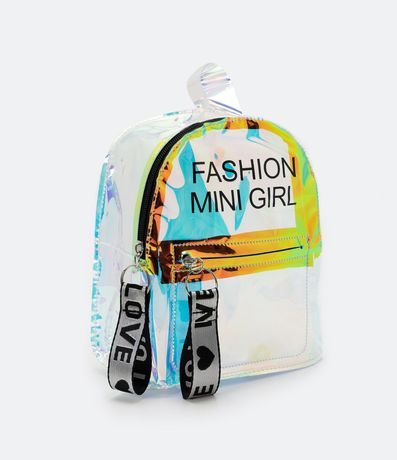 Bolso Mini Bag Infantil Holográfica con Estampado Fashion Mini Girl 1