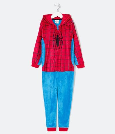Pijama Jumper Infantil en Fleece con Estampado Hombre Araña - Talle 1 a 14 años 1