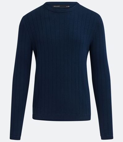 Suéter en Viscosa con Textura en Rayas Verticales 5