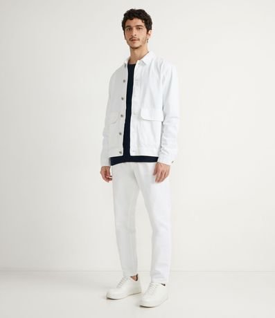 Suéter en Viscosa con Textura en Rayas Verticales 4