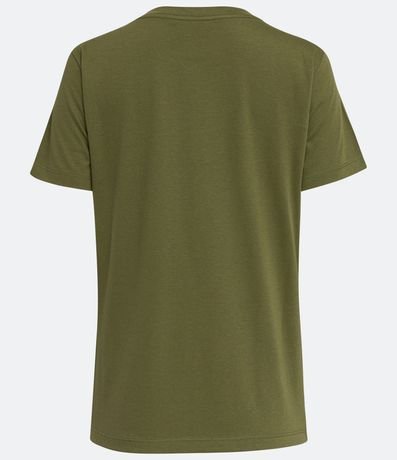 Blusa Alargada Básica en Algodón con Cuello Redondo y Manga Corta 6