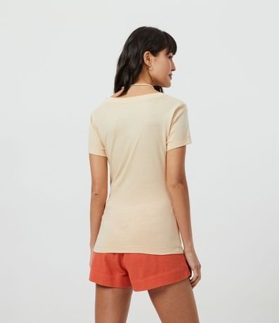 Blusa Básica en Algodón con Pequeño Bolsillo Delantero 2