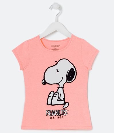 Blusa Infantil Neón con Estampado de Snoopy - Talle 5 a 14 años 1