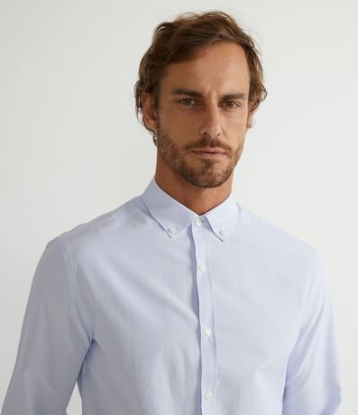 Camisa Slim Manga Larga con Estampado Cuadrillé 3
