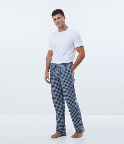 Pantalón de Pijama en Cuadrillé Grid 1