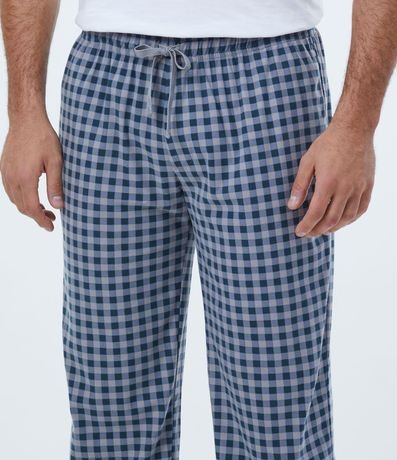 Pantalón de Pijama en Cuadrillé Grid 4