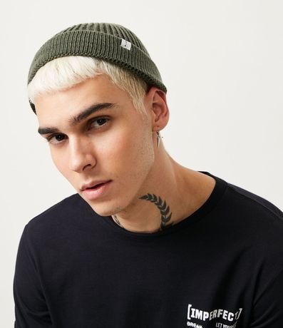 Gorro Leñador en Lana Acrílica con Dobra y Sin Costura 3