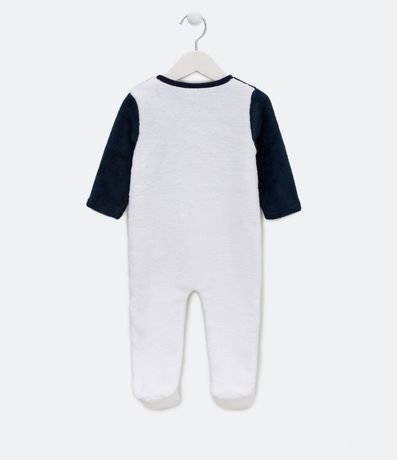 Mono Infantil en Fleece con Bordado de Carita de Oso - Talle 0 a 18 meses 2