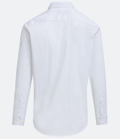 Camisa Social en Algodón Manga Larga con Textura Maquinetada 7