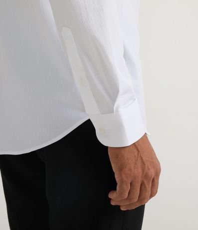 Camisa Social en Algodón Manga Larga con Textura Maquinetada 4