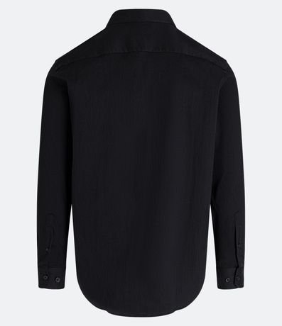 Camisa Social en Algodón Manga Larga con Textura Maquinetada 8