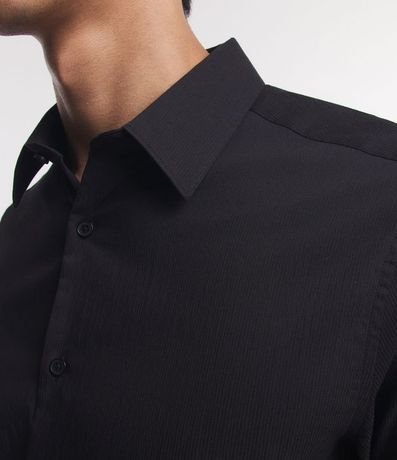 Camisa Social en Algodón Manga Larga con Textura Maquinetada 5