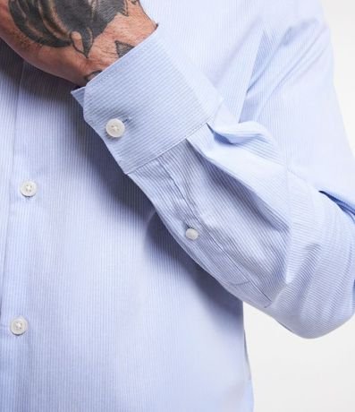 Camisa Social en Algodón Manga Larga con Textura Maquinetada 5