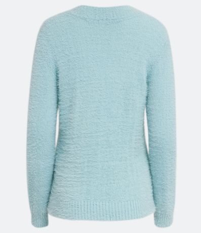 Buzo Cerrado de Punto con Cuello Redondo y Hilo de Peluche 6