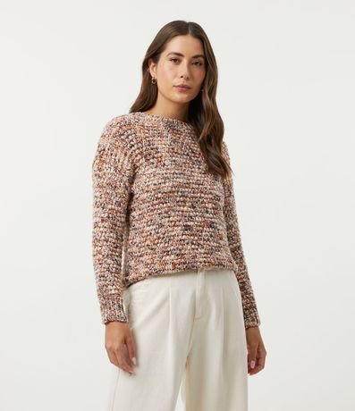 Suéter en Poliamida con Puntos Texturizados 1