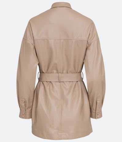 Campera con Bolsillos Delanteros y Cinturón 6