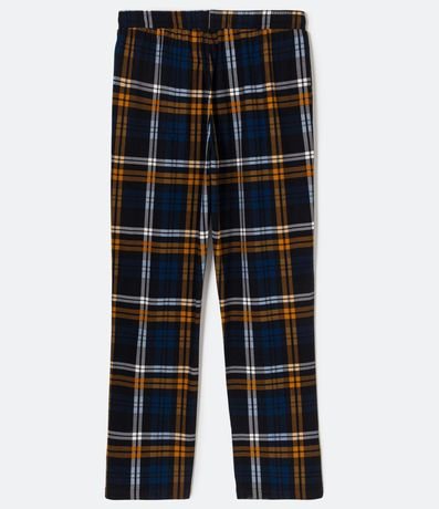 Pantalón Pijama con Estampado Tejido de Punto Grid 6