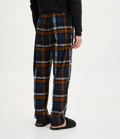 Pantalón Pijama con Estampado Tejido de Punto Grid 3