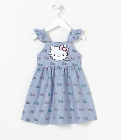 Vestido Infantil con Estampado de la Hello Kitty - Tam 1 a 6 años 1