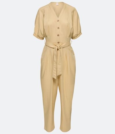 Mono Viscolino con Cintutón y Botones Contrastantes 6