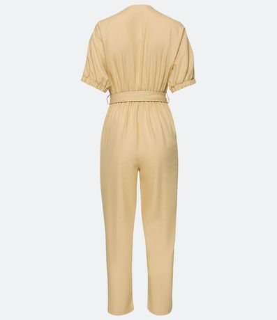 Mono Viscolino con Cintutón y Botones Contrastantes 7