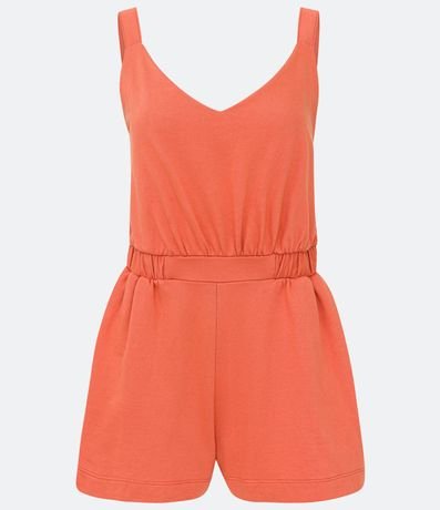 Mono en Algodón con Escote V y Marcación en la Cintura 7