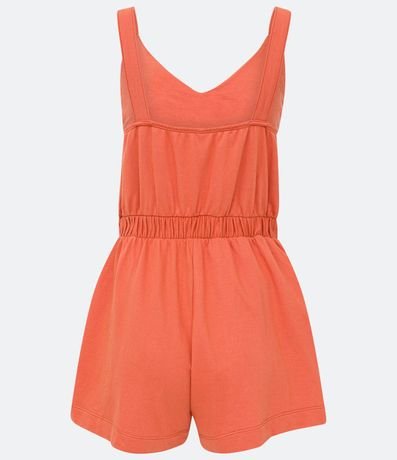 Mono en Algodón con Escote V y Marcación en la Cintura 8