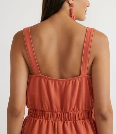 Mono en Algodón con Escote V y Marcación en la Cintura 5