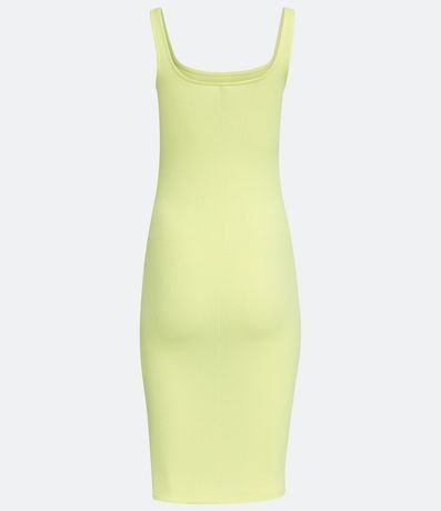 Vestido Midi Básico con Escote Cuadrado 2