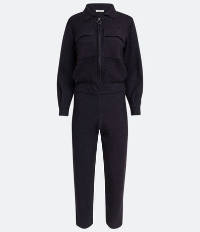 Mono Largo en Viscosa con Bolsillos Delanteros y Cremallera 5