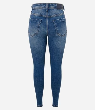 Pantalón Skinny Jeans con Cintura Alta y Desgastes en los Bolsillos 6