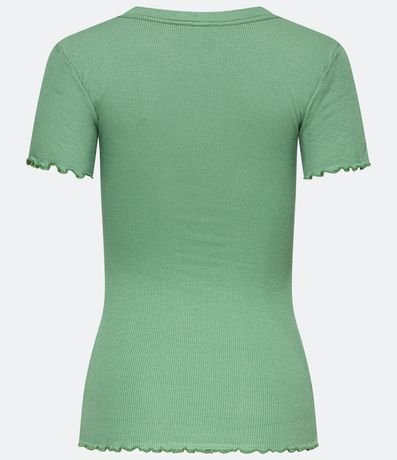 Blusa Básica en Ribana con Volados en la Barra 6