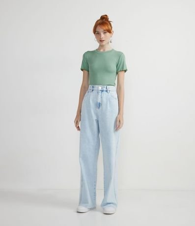 Blusa Básica en Ribana con Volados en la Barra 4