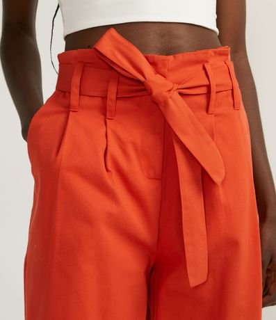 Pantalón Clochard en Algodón con Banda para Amarre 3