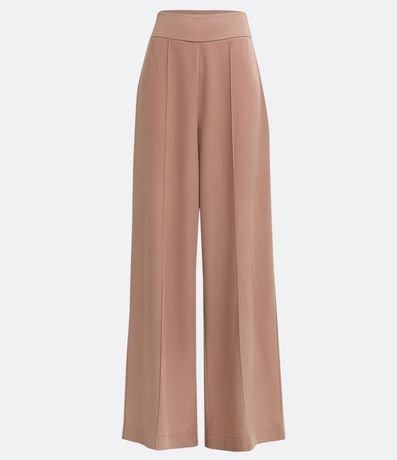 Pantalón Pantalona en Crepé con Friso Delantero 7
