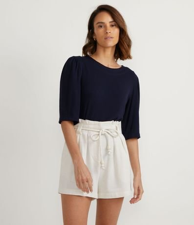 Blusa en Viscosa y Manga 3/4 con Flecos 1