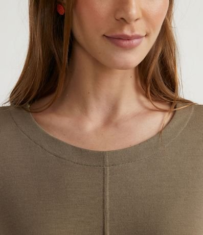Blusa en Poliviscosa con Manga 7/8 y Recortes 3