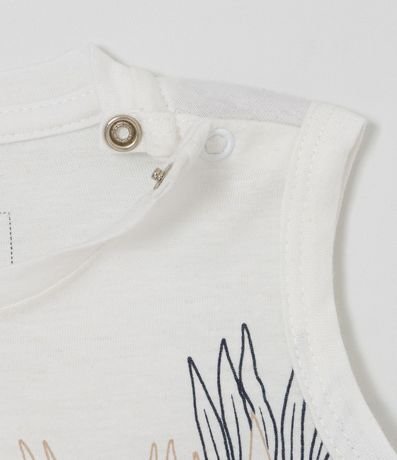 Conjunto Infantil con Estampado de Follajes - Talle 0 a 18 meses 4