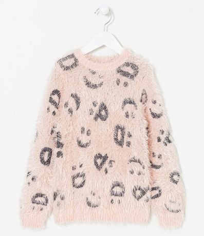 Buzo Infantil Felpudo con Estampado de Emojis - Talle 5 a 14 años 1