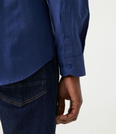 Camisa Social Slim en Tricolina Manga Larga 4