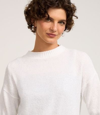 Suéter en Tejido de Punto Texturizado con Sisa Deslocada 3