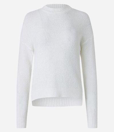 Suéter en Tejido de Punto Texturizado con Sisa Deslocada 4