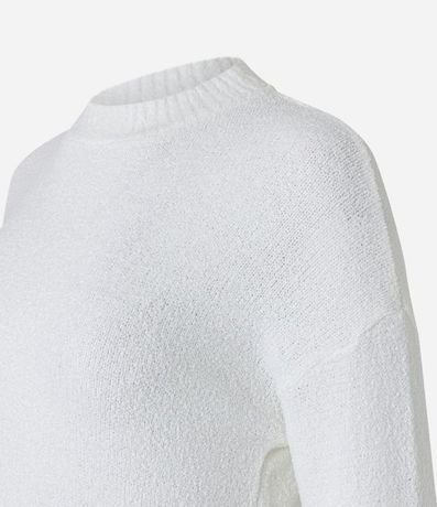 Suéter en Tejido de Punto Texturizado con Sisa Deslocada 5