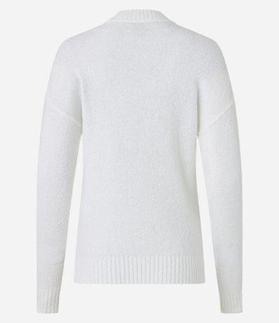 Suéter en Tejido de Punto Texturizado con Sisa Deslocada 6