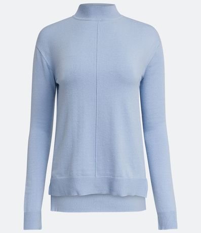 Suetér en Viscosa Cuello Alto con Frizo en Frente 6