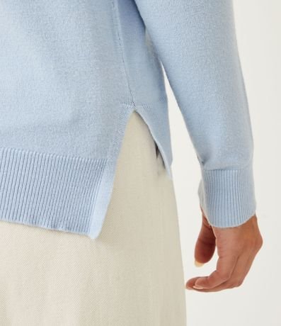 Suetér en Viscosa Cuello Alto con Frizo en Frente 5