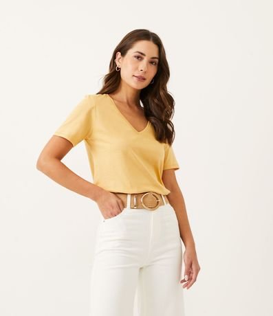 Blusa Básica en Media Malla con Escote V 1