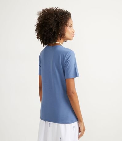 Blusa Básica en Algodón con Escote V 3